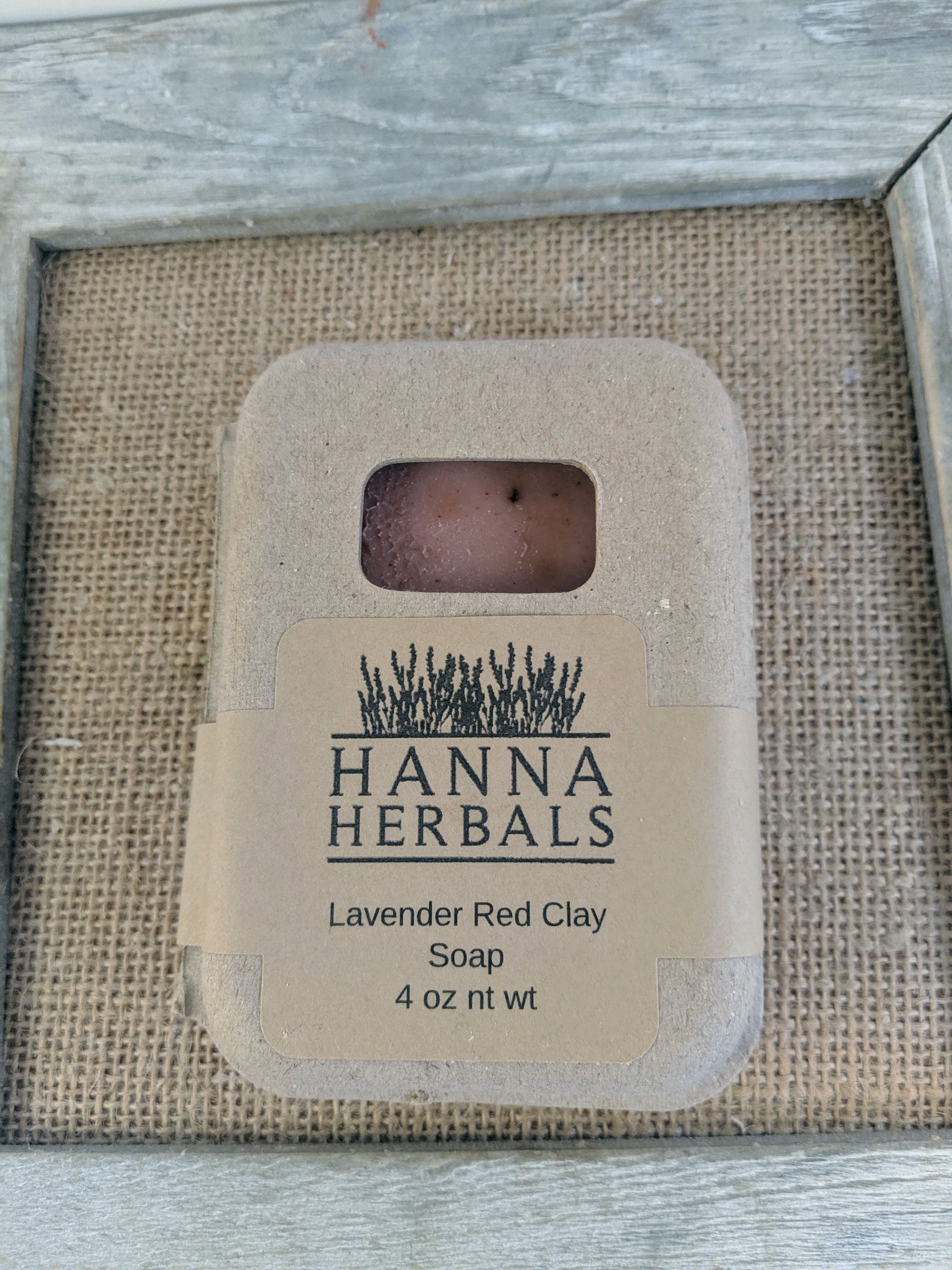 French Lavender and Red Clay Soap - Hanna Herbals