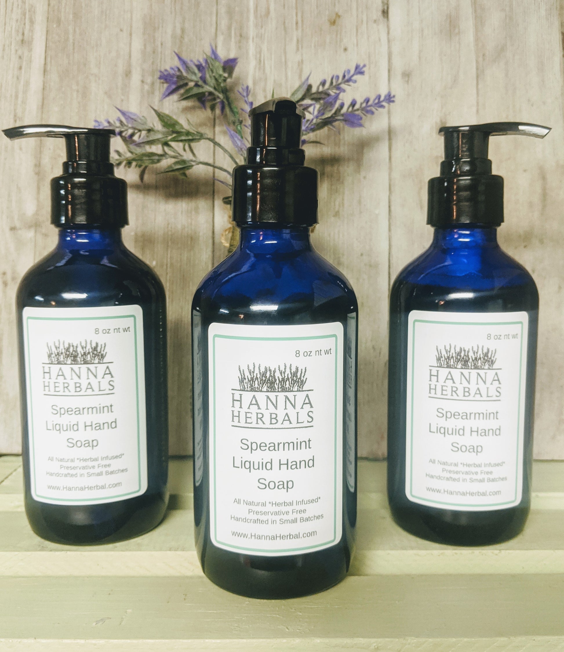 Spearmint Liquid Hand Soap - Hanna Herbals