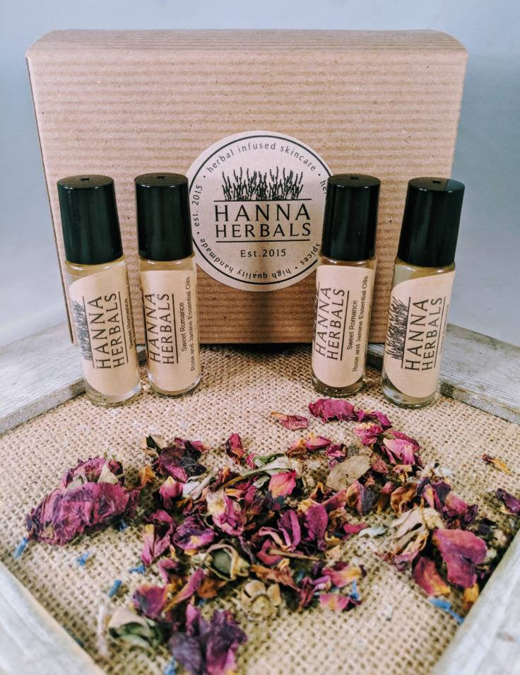Jasmine Rose Roll On Perfume - Hanna Herbals